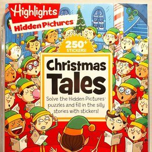 HIGHLIGHTS HIDDEN PICTURES CHRISTMAS TALES w/ 250 STICKERS SILLY STICKER STORIES